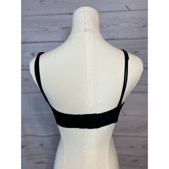 Victoria’s Secret Bombshell Push-Up Plunge Bra 36B Purple Black Lace NWT - Picture 4 of 9